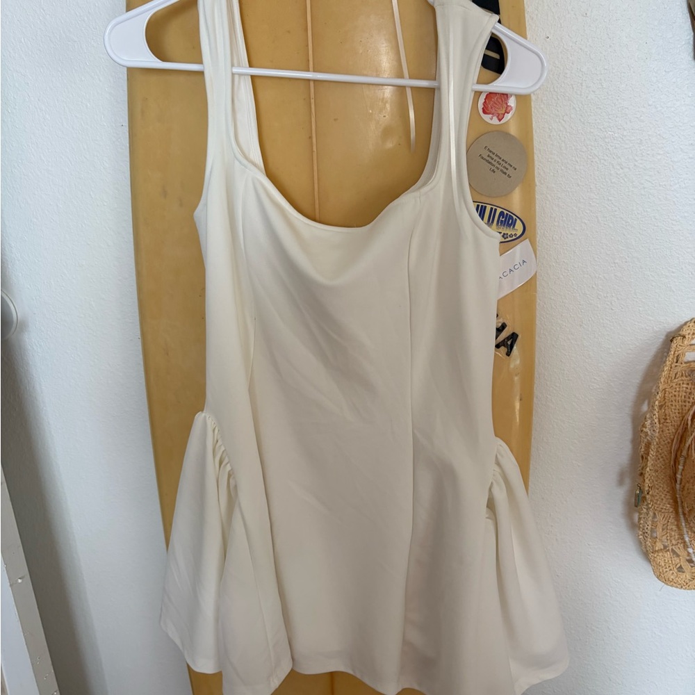 SHEIN White Flowy Mini Dress